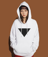 Inverted Triangle Print HipHop Streetwear 2018 Spring Hoody For Women