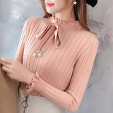 2019 New Slim Knitted Sweater Female Long Sleeve