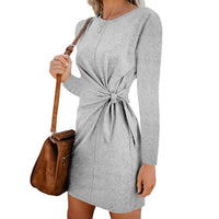 Stunning Long sleeve dress casual autumn robe