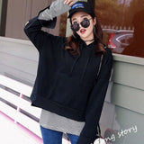 Hoodies Women Autumn Winter Trendy Embroidery Korean Style