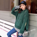 Hoodies Women Autumn Winter Trendy Embroidery Korean Style