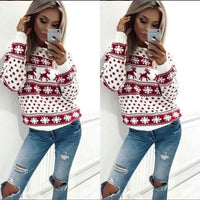 Christmas Winter Elegant Women Sweater Pullover