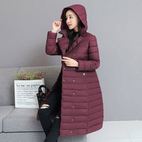 2019 New Winter Autumn Women's White Duck Down Hoodies Jackets