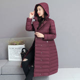 2019 New Winter Autumn Women's White Duck Down Hoodies Jackets