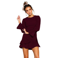 Long sleeve Autumn Women Dress For Party