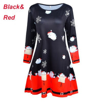 Autumn Winter New Women Chrismas Clothes Long Sleeve O Neck Christmas