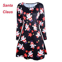 Autumn Winter New Women Chrismas Clothes Long Sleeve O Neck Christmas