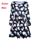 Autumn Winter New Women Chrismas Clothes Long Sleeve O Neck Christmas