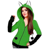 Harajuku Animal Fox Ear Cosplay Costumes Hoodies pullover