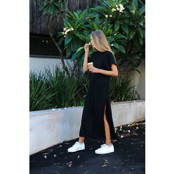 Maxi T Shirt Dress Women Winter Christmas Party Long Dresses