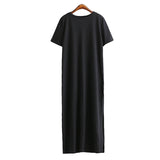 Maxi T Shirt Dress Women Winter Christmas Party Long Dresses