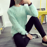 2016 Women Candy Colors Sweaters Fashion Autumn Winter Warm