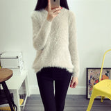 2016 Women Candy Colors Sweaters Fashion Autumn Winter Warm