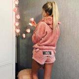 Women Autumn Winter Cute Pajamas Warm Sleepwear