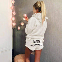 Women Autumn Winter Cute Pajamas Warm Sleepwear