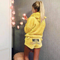 Women Autumn Winter Cute Pajamas Warm Sleepwear