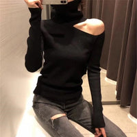 Elegent Pullovers Sweater Off Shoulder For Women's