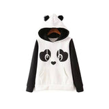 Cute Panda Hoodies Autumn Sweatshirt Women Pullover Female Lovely Panda