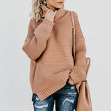 Women Turtleneck Sweaters Autumn Pull Jumpers