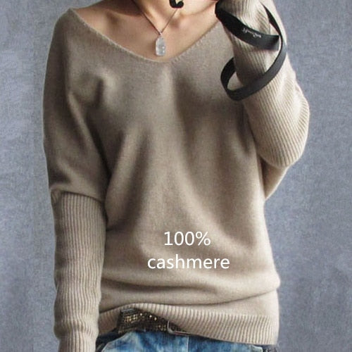 Spring Autumn cashmere sweaters For women loose 100%