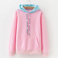 Autumn Fashion Stitching Sportswear 2019 New Warm Fleece Women's