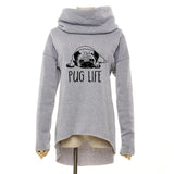 Cute Pug Dog Anime Christmas Clothes 2019 Women Winter Hoodies