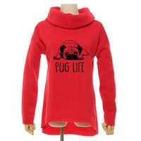 Cute Pug Dog Anime Christmas Clothes 2019 Women Winter Hoodies