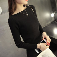 2019 Autumn And Winter new Korean women collar sweater