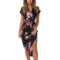 Elegent Women Midi Party Dresses Geometric For Summer